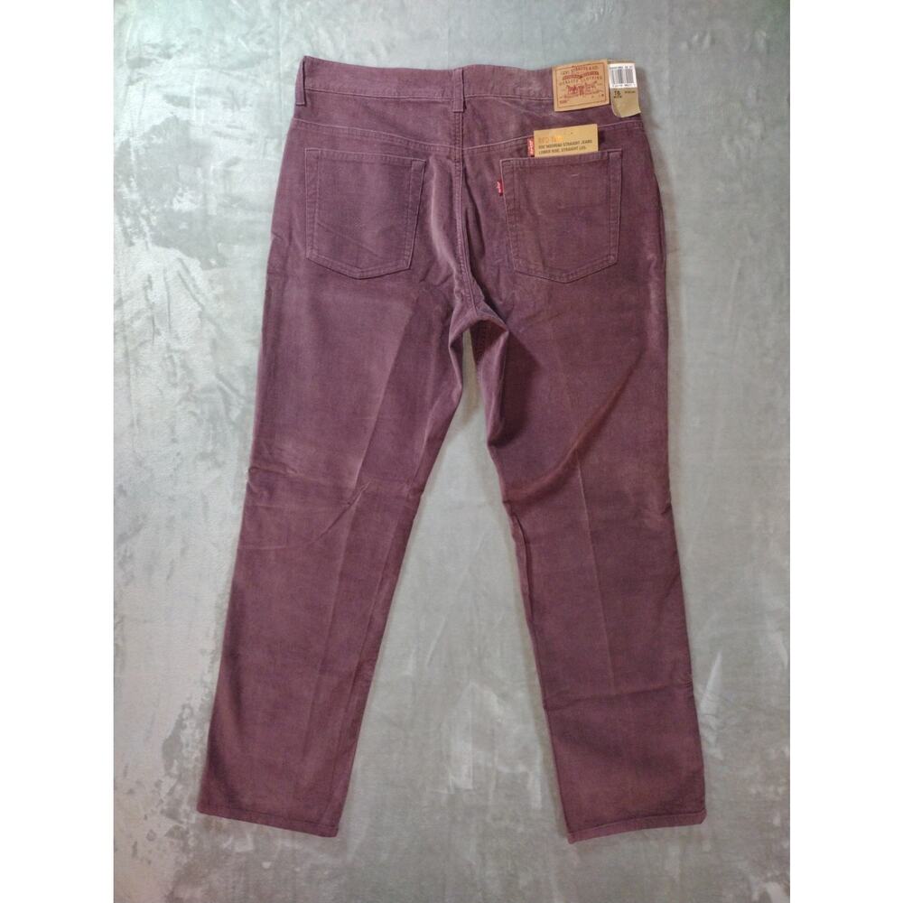 Vtg Levis 505 Corduroy Jeans Womens 16M (35×31) Mauve Pink Low Rise Straight Leg - Picture 2 of 13
